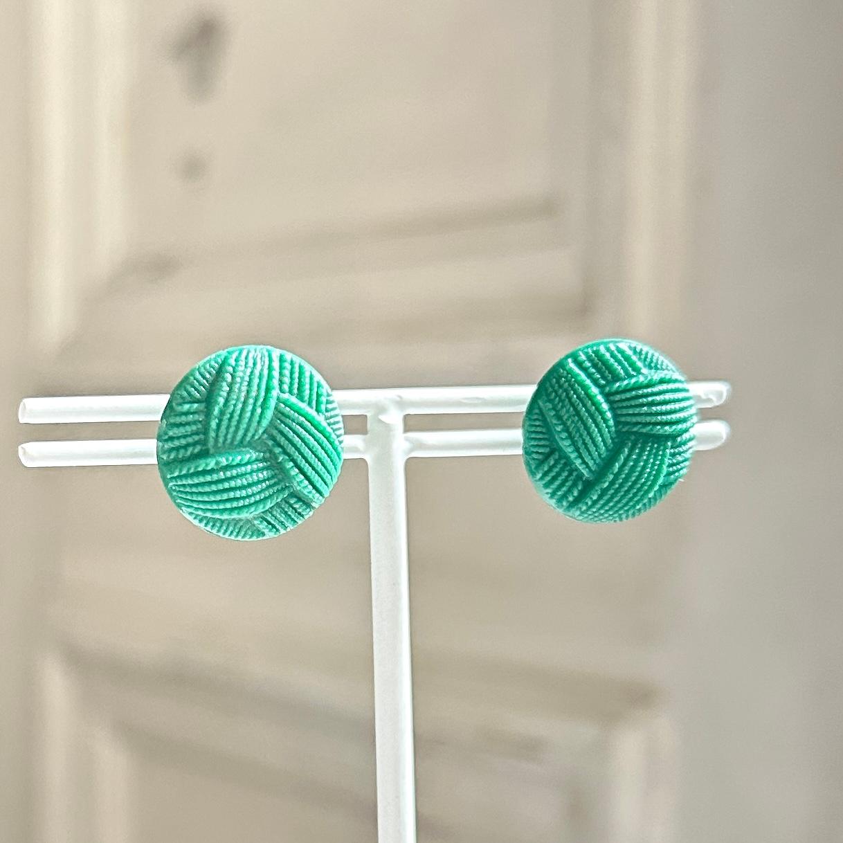 カスタム耳飾り・ピアスグリーン | 8枚目