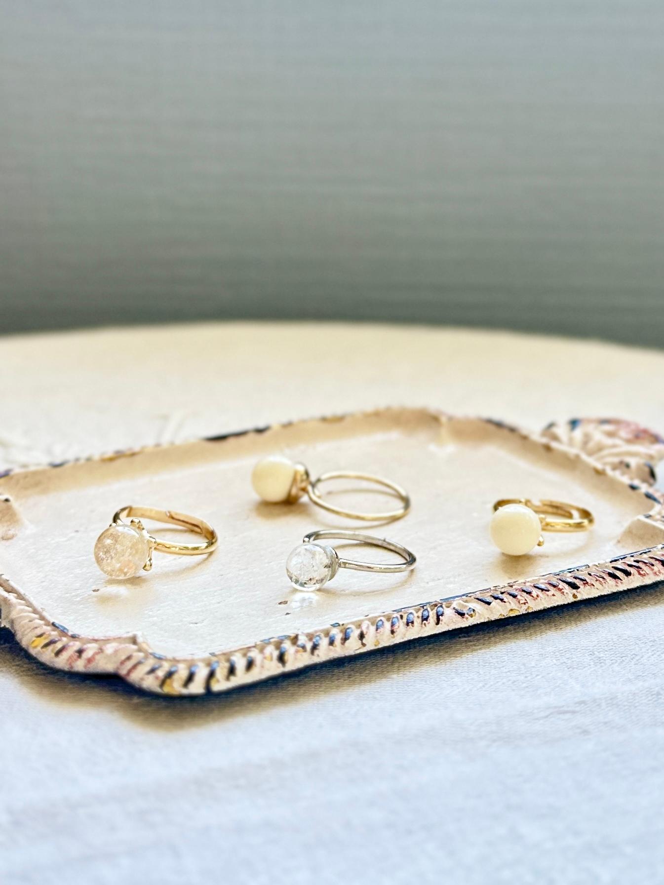 クリアの惑星・ハンドメイドガラスのリング | 12枚目