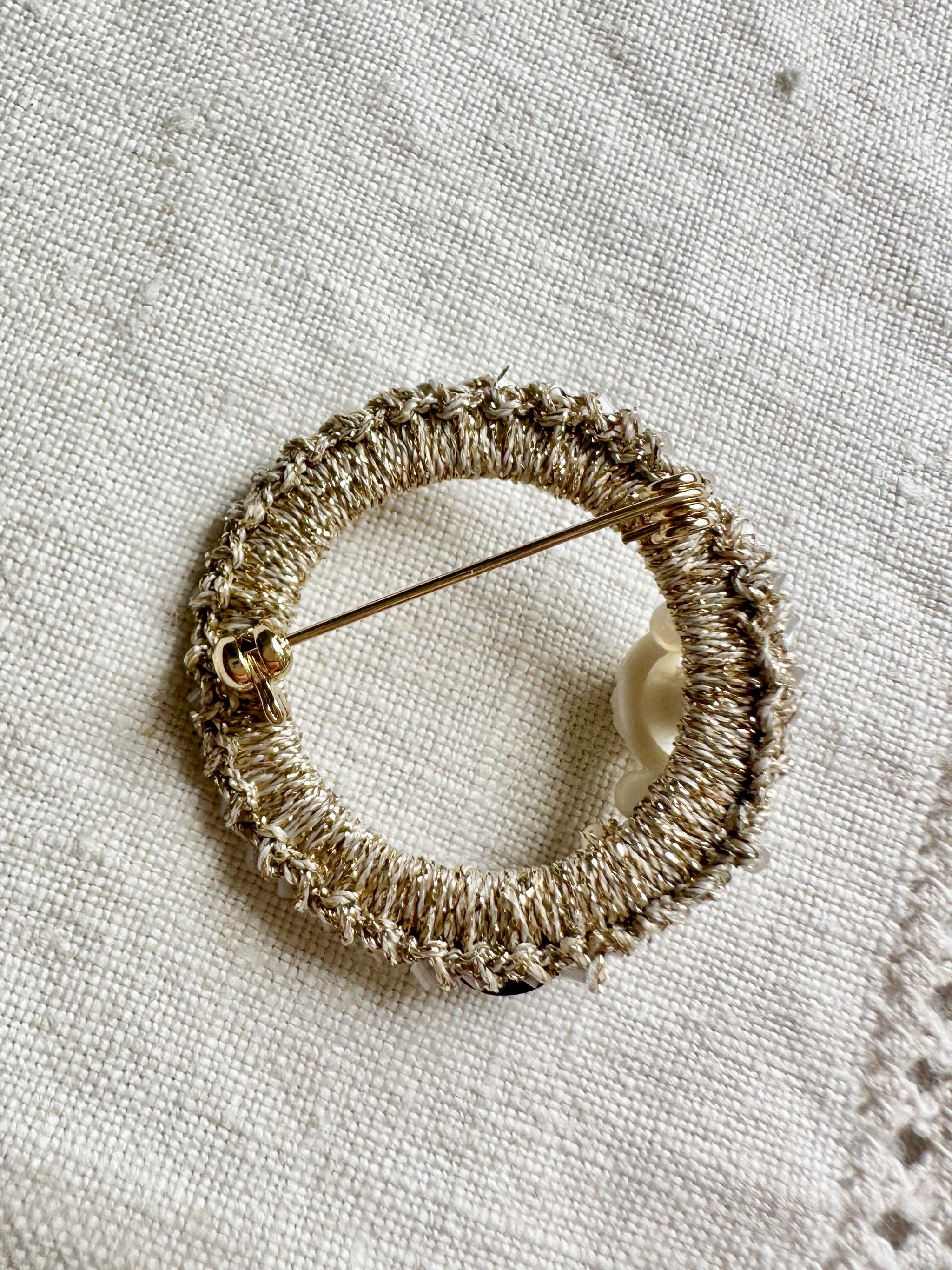 クロシェリングブローチ・ゴールド | 12枚目