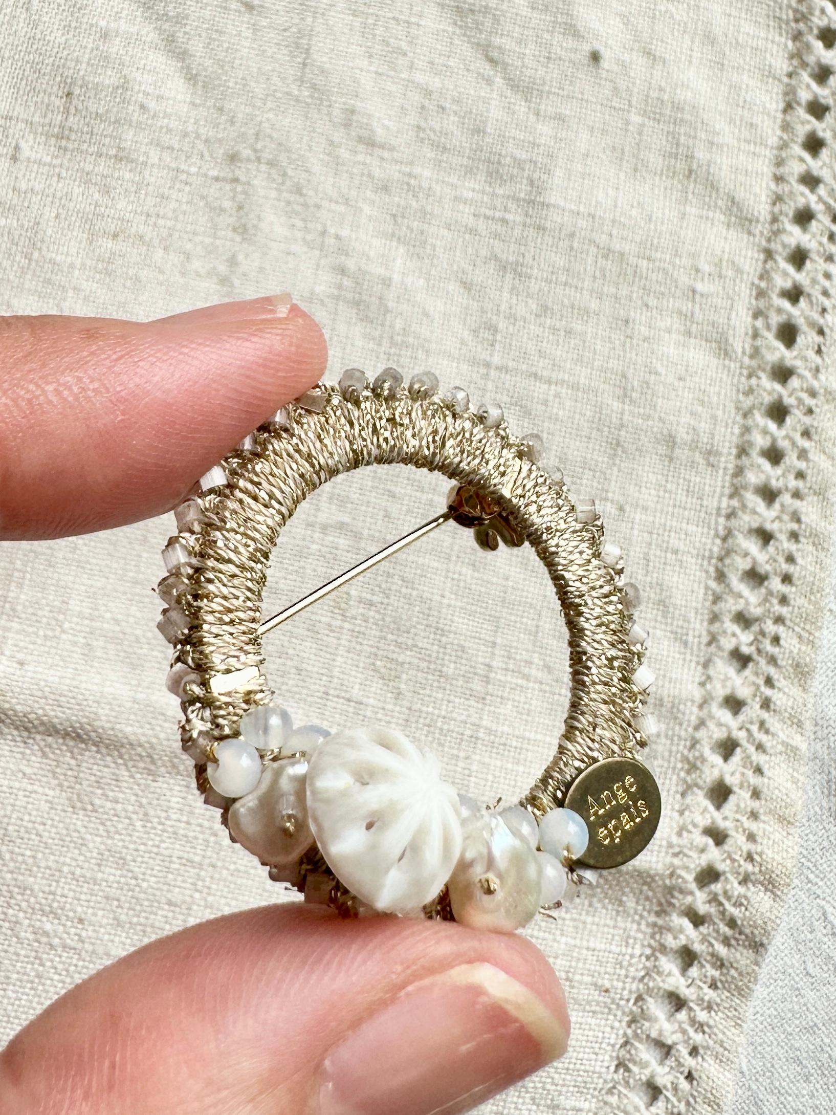 クロシェリングブローチ・ゴールド | 13枚目