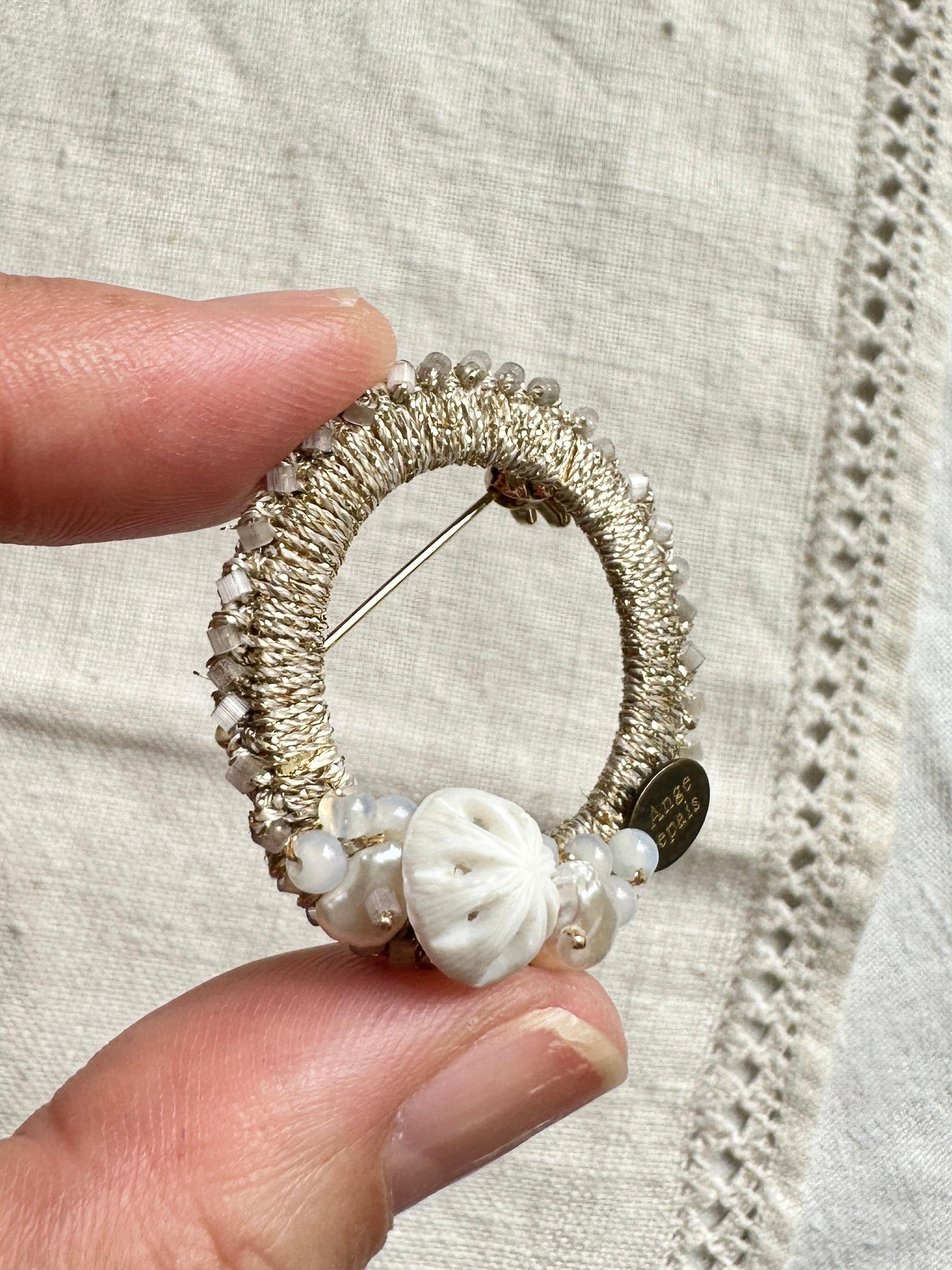 クロシェリングブローチ・ゴールド | 16枚目