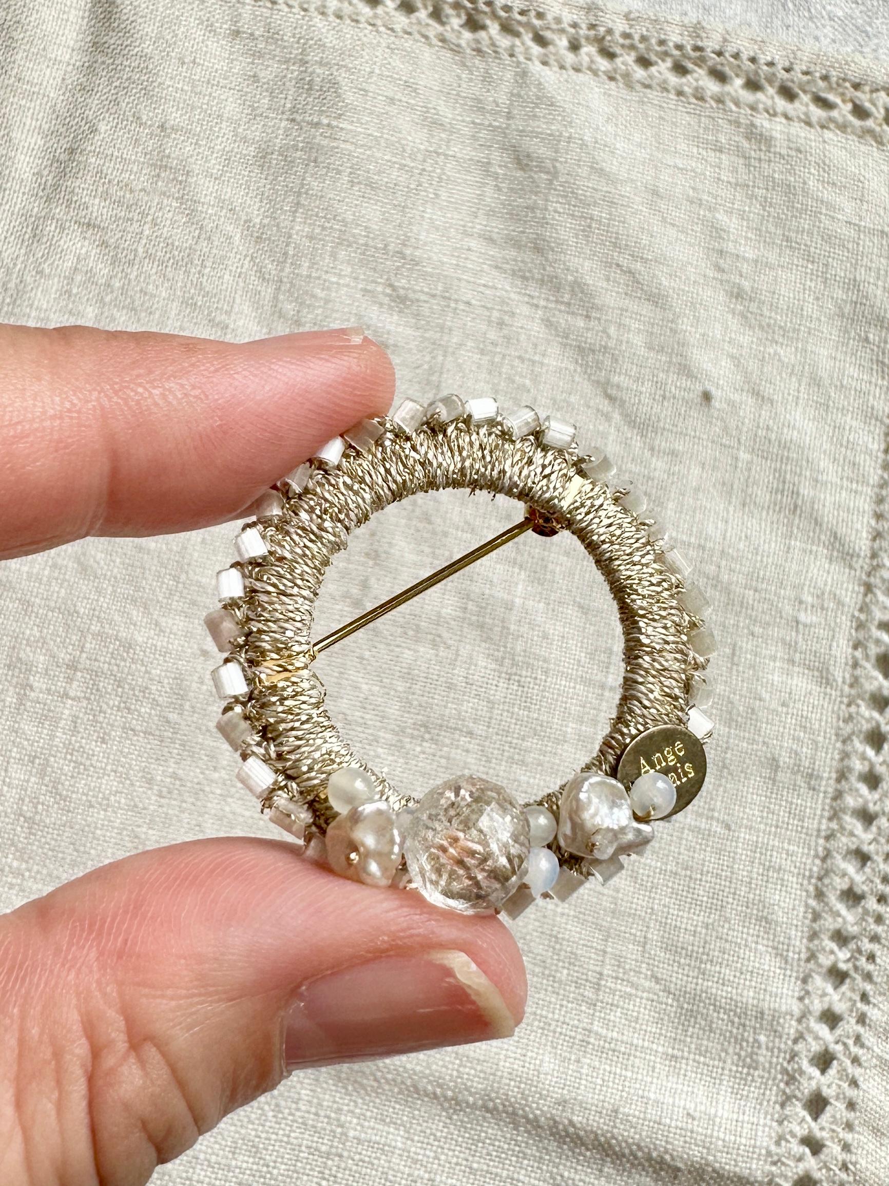 クロシェリングブローチ・ゴールド | 4枚目