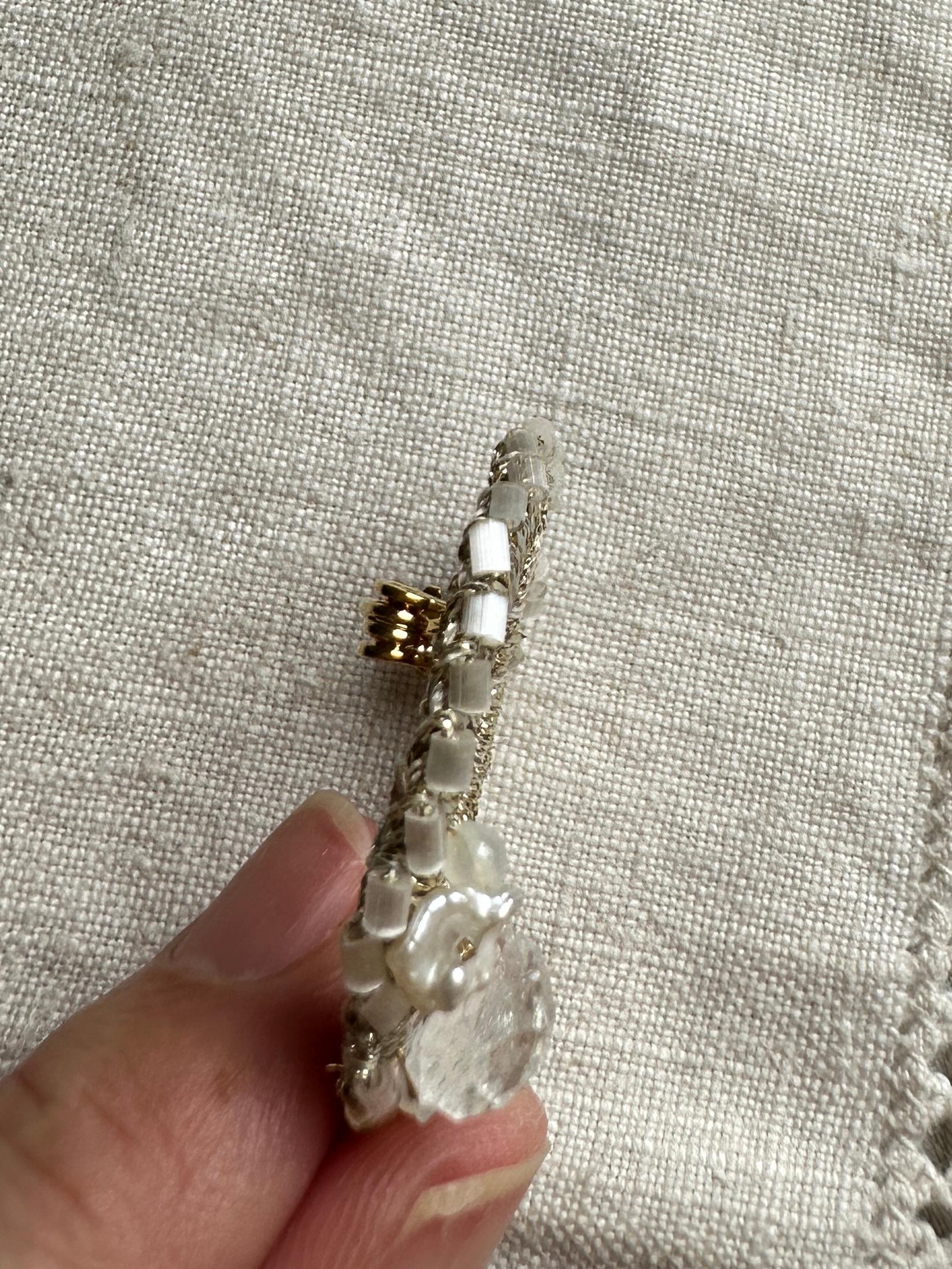 クロシェリングブローチ・ゴールド | 6枚目